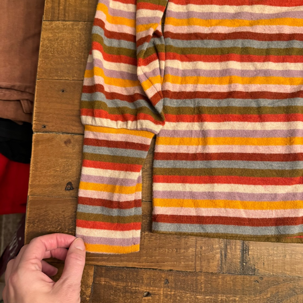 MADEWELL Striped Puff-Sleeve Scoopneck Top‎ - Picture 4 of 6